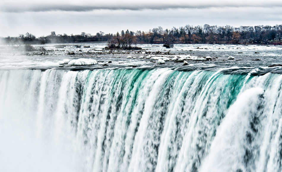 Frigid Falls - Canada, HDR, Nature, Niagara Falls, Ontario, Waterfall, travel