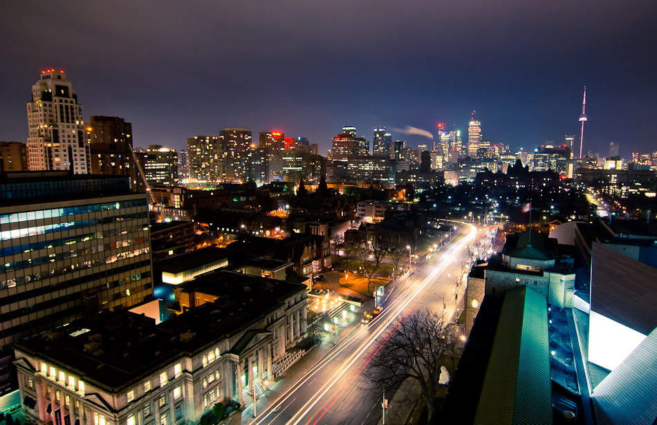Blur From The Bar - Canada, Ontario, Park Hyatt, Toronto, night, rooftop, travel