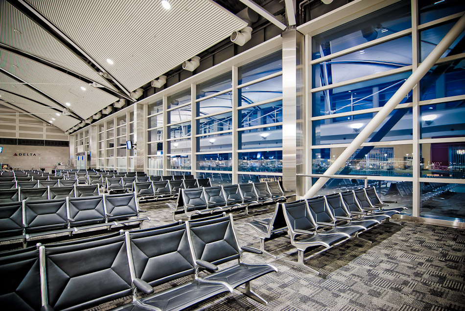 Empty Seats - DTW, Detroit, Michigan, Terminal, USA, travel