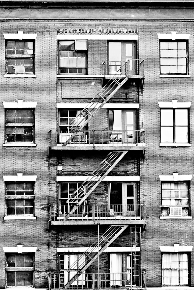 Windows and Stairs - New York, New York