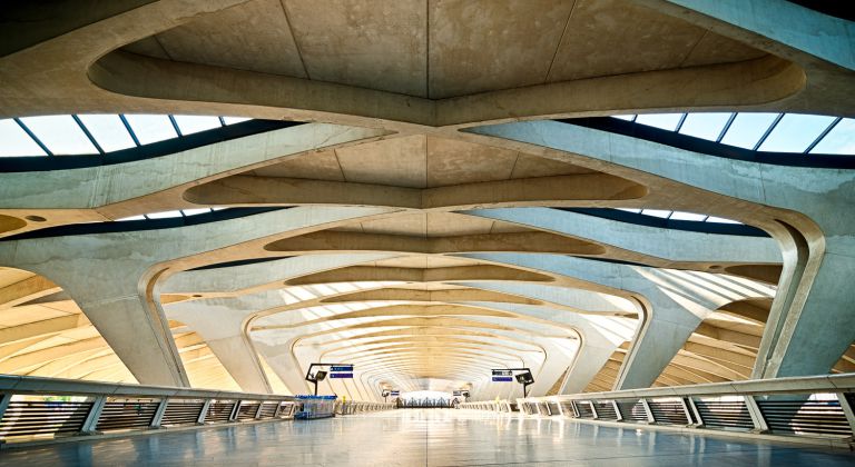 Saint-Exupery Airport TGV Station, Lyon, France