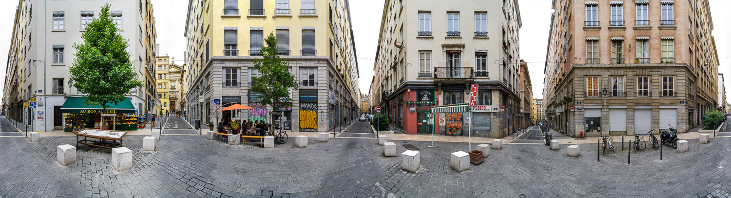 Four Streets - Europe, France, Lyon, panorama, travel