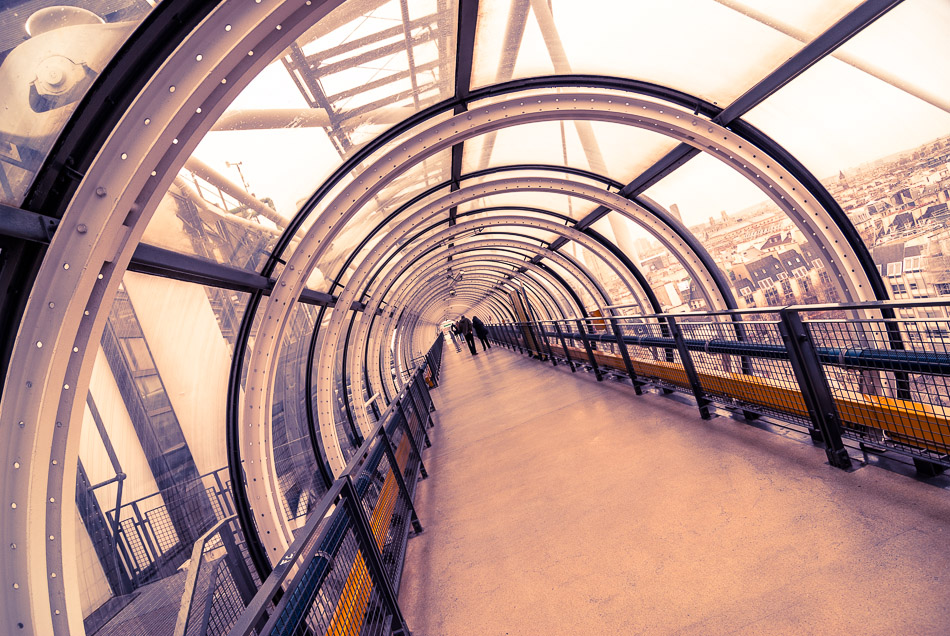 Tube Sections - Centre Georges Pompidou, Europe, France, Museum, Paris, travel