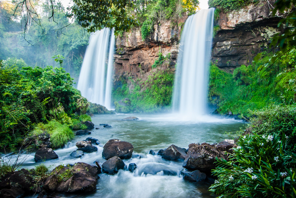 Double Falls - Argentina, Hiking, Iguazu Falls, Park, South America, Waterfall, travel