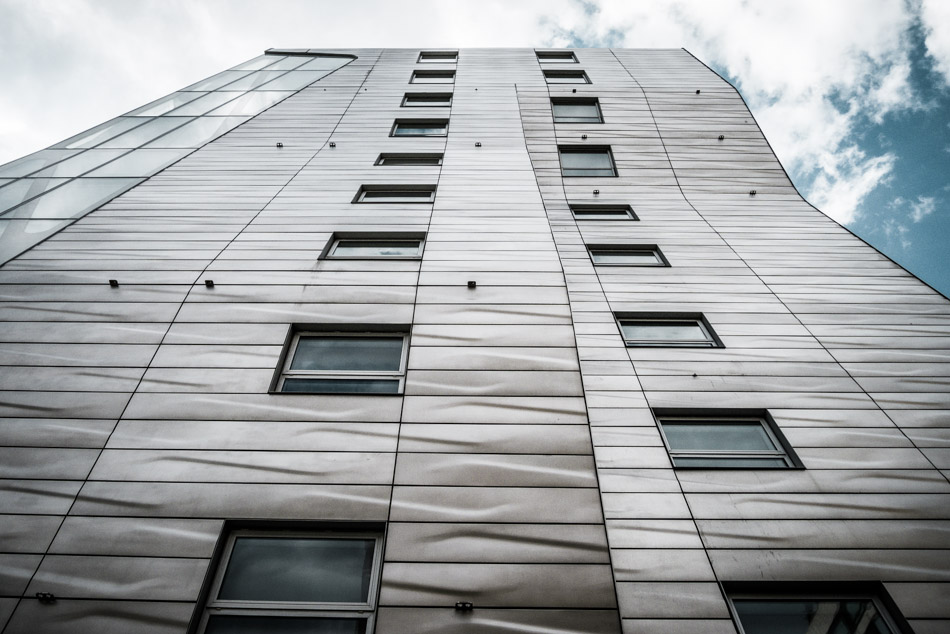 Wavy Facade - High Line Park, Manhattan, NYC, New York, New York City, USA, architecture, travel, window