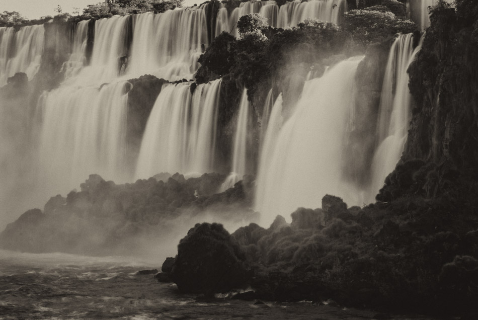 Antique Falls - Argentina, Hiking, Iguazu Falls, Nature, Park, South America, Waterfall, travel, vintage