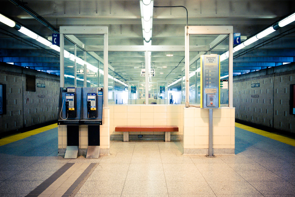 Waiting at Warden - Canada, Metro, Ontario, Phone, Subway, TTC, Toronto, Transport, station, travel