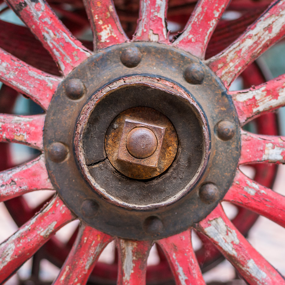 Axle Bolt - Canada, Distillery District, Ontario, Toronto, travel, vintage, wagon, wheel
