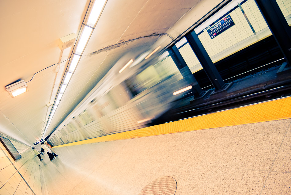 Westbound at Spadina - Canada, Metro, Ontario, Spadina, Subway, TTC, Toronto, Train, Transport, station, travel