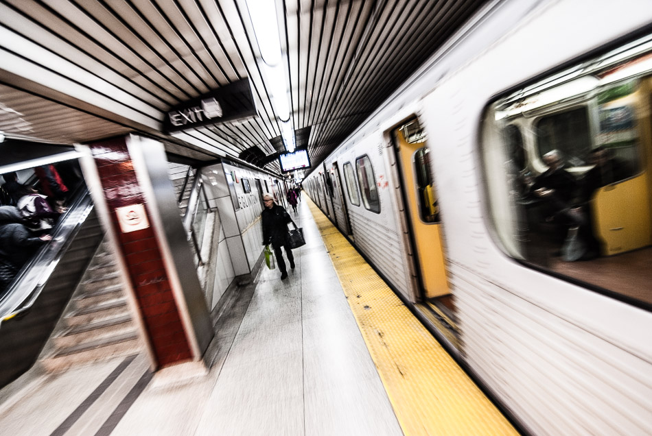Running - Canada, Metro, Ontario, Subway, TTC, Toronto, Train, Transport, escalator, stairs, station, travel