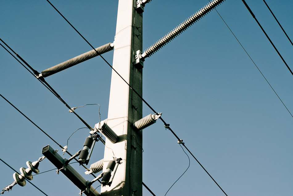 Wires and Pole - hydro, wires