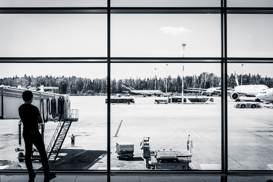 Empty Gate - Moscow, Russia, SVO, airplane, airport, flight, plane, terminal, travel