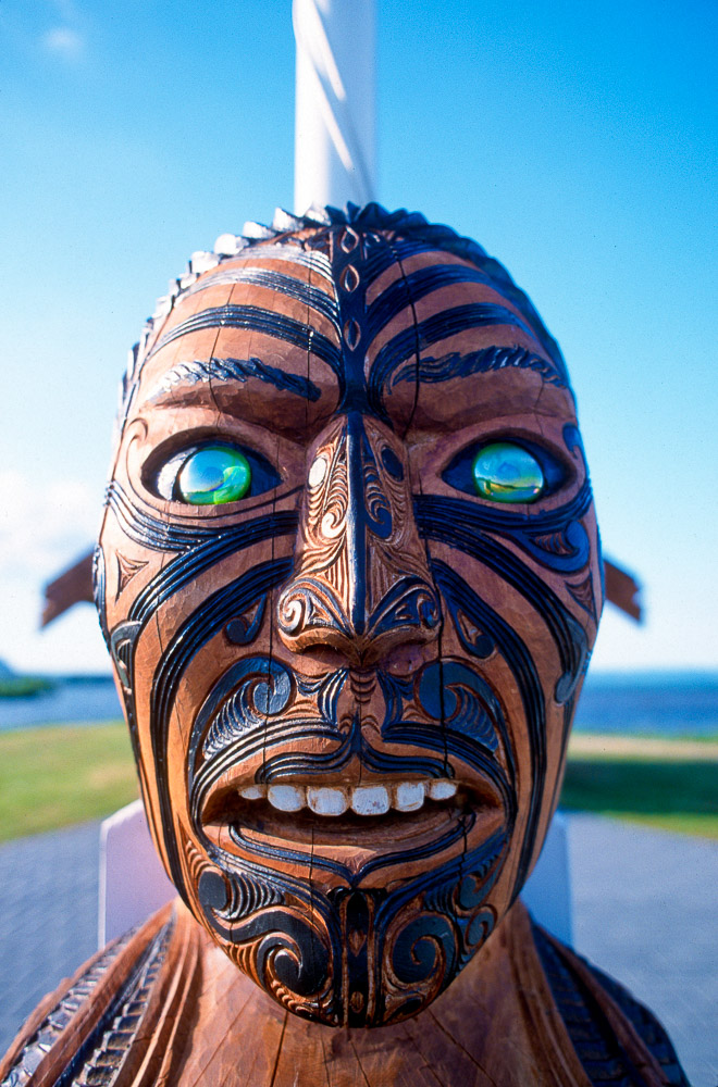 Maori Warrior - Te Whakarewarewa Village, Rotorua, New Zealand