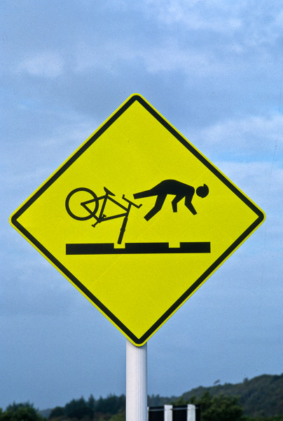 Caution - Near Hokitika, New Zealand